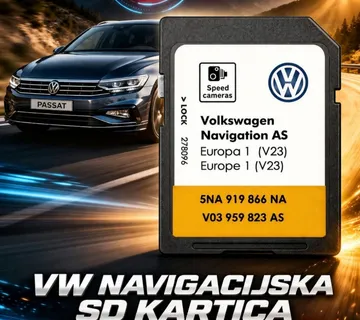 VW ŠKODA SEAT navigacija SD kartica sa najnovijim kartama 2026/27. - cover