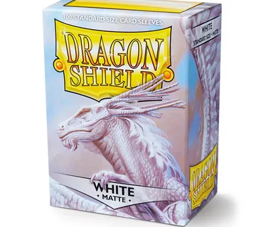 Dragon Shield Standard Size Matte Sleeves White (100pcs) - cover
