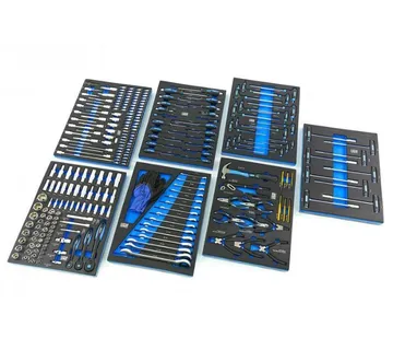 Plavi set od 262 komada premium alata, 7 uložaka - cover