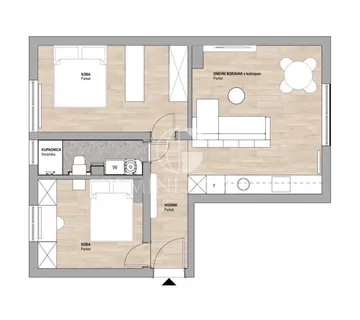 Trosoban stan na Črnomercu, 54,00 m² - BEZ PROVIZIJE - cover