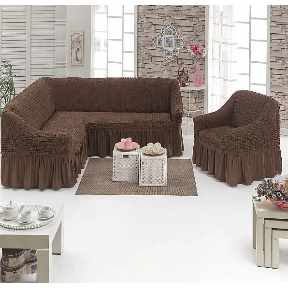 Elastične navlake za fotelju, kauč ili kutnu - cover