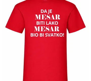 Majica – Da je mesar biti lako - cover