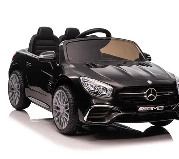 Licencirani auto na akumulator Mercedes SL65 S LCD - crni/lakirani - cover