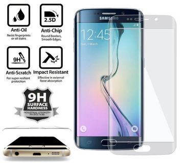 SAMSUNG S6 EDGE PLUS FULL FACE PREMIUM TEMPERED GLASS PANELS - cover