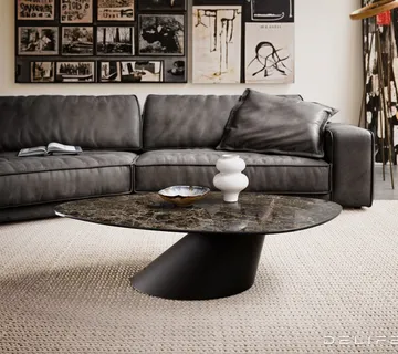 Klub stolić Edge 140x76cm, Materijal:Keramika Emperador Extra Lucidato - cover