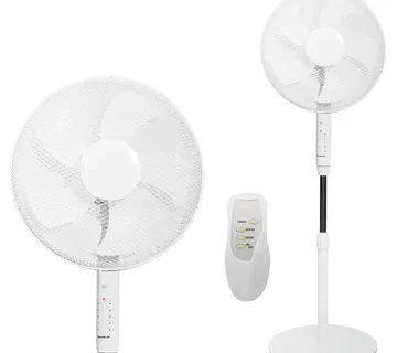 Samostojeći podni ventilator, 45 W, 3 načina rada, 5 lopatica, s timerom i daljinskim upravljačem - Pribislavec