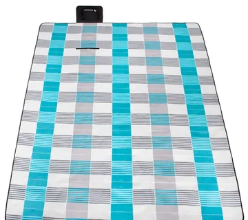 Deka za piknik 200 x 240 cm karirano plavo - Pribislavec