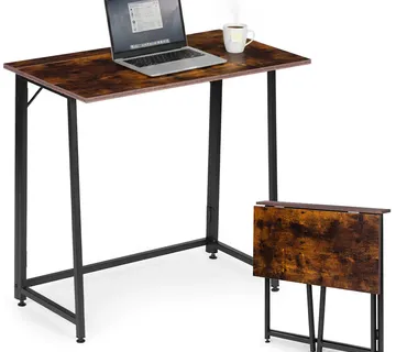 ModernHome sklopivi računalni stol 80 × 45 cm za laptop – loft stil - Pribislavec