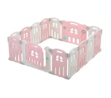 MamaKids modularni vrtić za djecu – suhi bazen, rozi 150 x 150 cm - Pribislavec