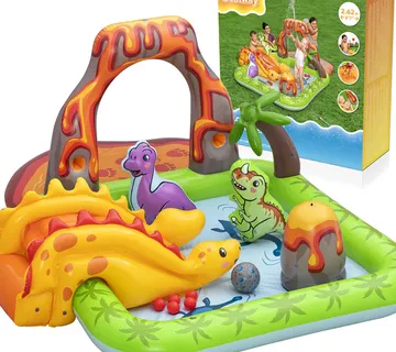 Bestway Vodeno igralište DINOSAURI 262x188x102cm s toboganom i priborom 53172 - Pribislavec