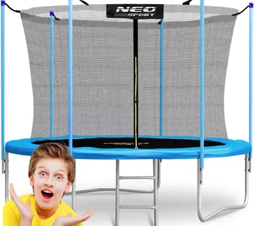 Vrtni trampolin 6ft/183cm s unutarnjom mrežom i neo-sportskim ljestvama - Pribislavec
