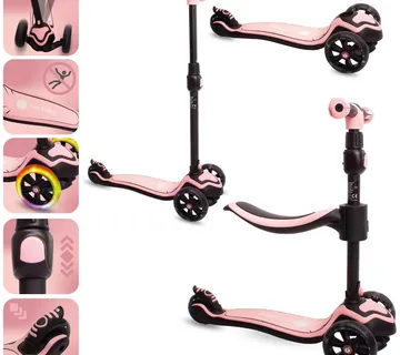 Sun Baby 3u1 dječji romobil Flash roza - Pribislavec