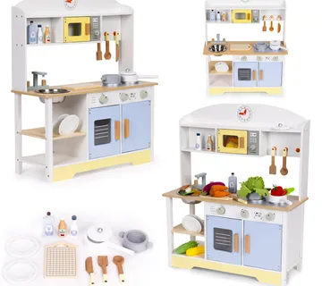 ECOTOYS dječja kuhinja – pećnica, perilica, mikrovalna + 12 dodataka - Pribislavec