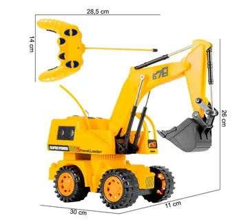 R/C građevinski bager s rukom 17 cm - Pribislavec