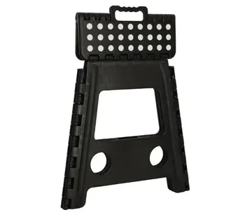 Protuklizni sklopivi tabure, 39 cm, crni - Pribislavec