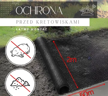 Mreža protiv krtica 30 gsm 2 x 50 m - Pribislavec