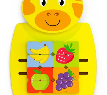 VIGA Montessori drvena manipulativna ploča žirafe - Pribislavec