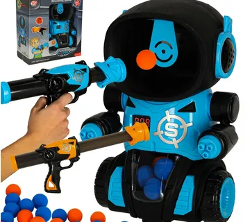 Gladni robot, arkadna igra za pucanje u mete, pištolj + lopte - Pribislavec