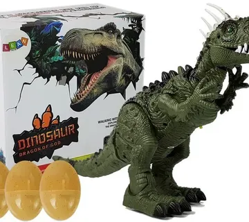 Set dinosaura T-Rexa koji liježe jaja zeleni 52cm - Pribislavec