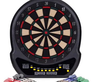 Elektronička pikado ploča s LCD zaslonom 48 cm – 27 igara, set s 12 strelica - Pribislavec