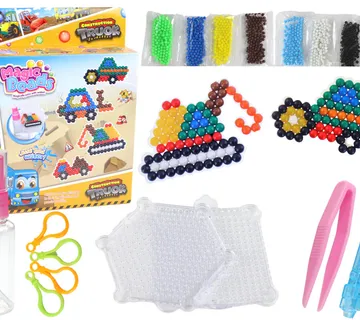 DIY set čarobnih perli za mozaik građevinski strojevi - Pribislavec