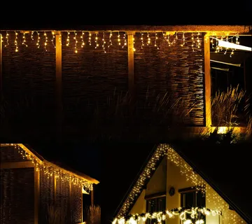 LED svjetlosna zavjesa s daljinskim upravljačem 500 LED – toplo bijela - Pribislavec