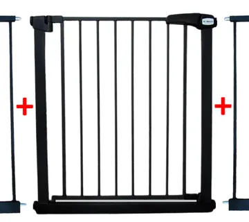 Zaštitna ograda za djecu S2 crna 79-105 cm - Pribislavec