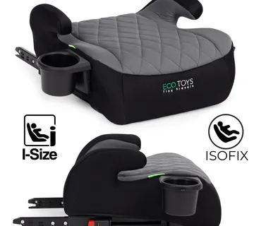 ECOTOYS ISOFIX autosjedalica (booster) za djecu i-SIZE – visina 125–150 cm, držač za čašu - Pribislavec