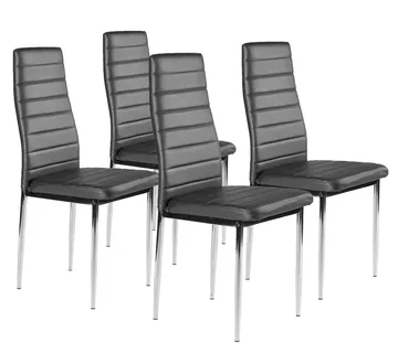 Set garniture od 4 stolice - siva - Pribislavec