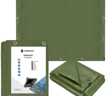 Cerada 4 x 6 m tamnozelena srebrna - Pribislavec