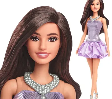 Mattel Barbie Fashionistas lutka svjetlucava večernja odjevna kombinacija ZA6180 - Pribislavec