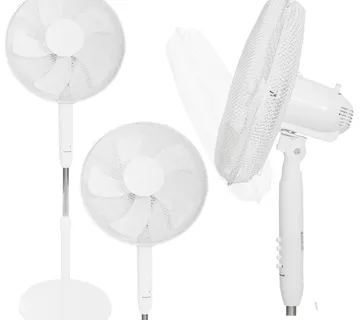 Samostojeći podni ventilator, 45 W, 3 načina rada, 5 lopatica, bijele boje - Pribislavec
