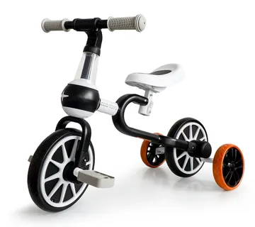 EcoToys 4u1 dječji bicikl crno-bijeli - Pribislavec