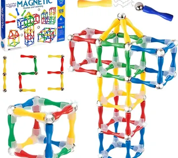 WOOPIE XXL Magnetski 3D građevinski blokovi 128 komada - Pribislavec