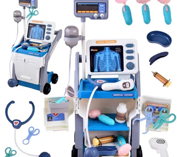 Medicinska kolica s rendgenom i priborom za male doktore - Pribislavec
