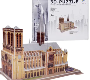 3D puzzle katedrale Notre-Dame u Parizu - Pribislavec
