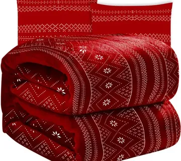 Ruhhy mekana deka 1.6x2m + 2x jastučnice, crvena - Pribislavec