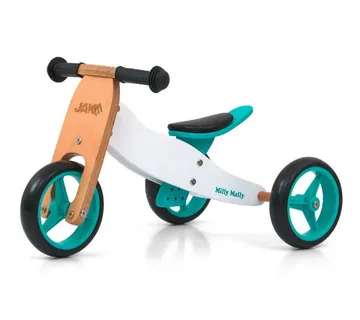Milly Mally tricikl Jake 2u1 drvo/tirkizni - Pribislavec