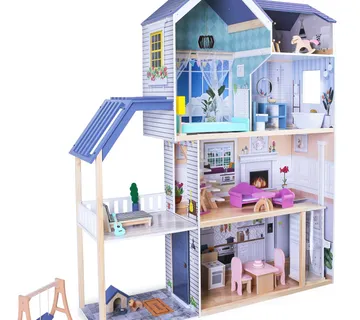 Ecotoys XXL Kuća za lutke Maya s 28 komada namještaja - Pribislavec