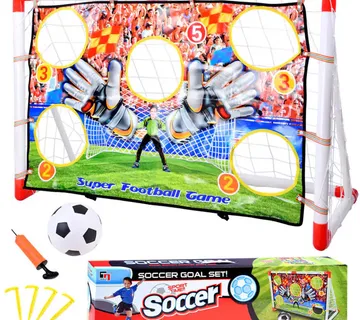 Nogometni gol za vježbanje preciznosti - bijelo-crveni - Pribislavec
