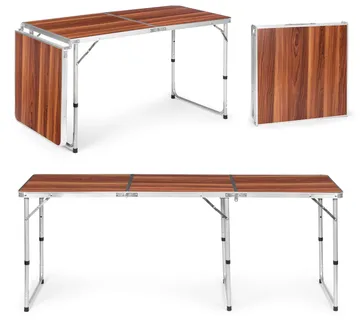 Modernhome sklopivi turistički stol smeđi 180 x 60 cm - Pribislavec