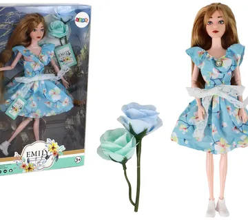 Lutka Emily - plava kosa i cvjetna haljina Spring - Pribislavec