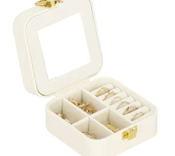 Kutija za nakit krem 10x10,5 cm - Pribislavec