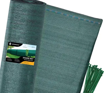Zelena sjenila mreža 185 g/m², 1,5 × 50 m + 200 vezica - Pribislavec