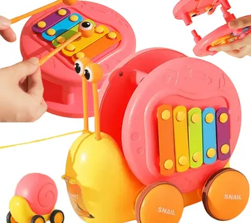 Woopie multifunkcionalna igračka za guranje - puž rozi - Pribislavec