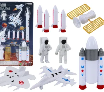 Set svemirskih figura astronauti, rakete 11 dijelova - Pribislavec