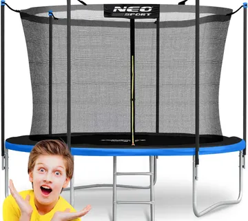 Neo-Sport vrtni trampolin 183 cm (6 ft) s unutarnjom mrežom i ljestvama,plavi - Pribislavec