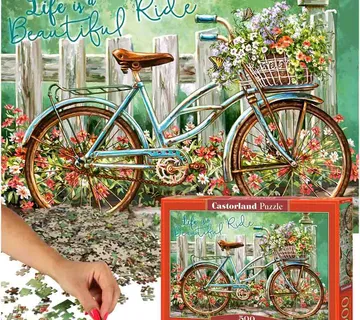 Castorland puzzle bicikl u cvijeće 500kom. - Pribislavec