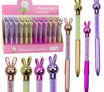 Rabbit kemijska olovka dijamanti plavi uložak 0,7 mm mix - Pribislavec