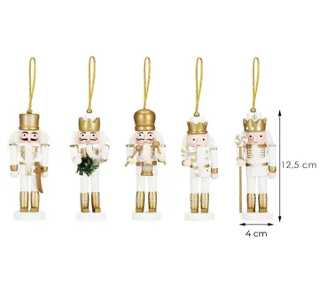 Božićni ukras Orašar 12,5 cm – set od 5 komada - Pribislavec